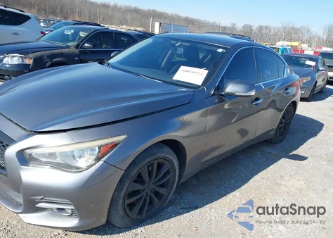 2014 Infiniti Q50 Premium from USA, damaged, VIN JN1BV7AR7EM701931